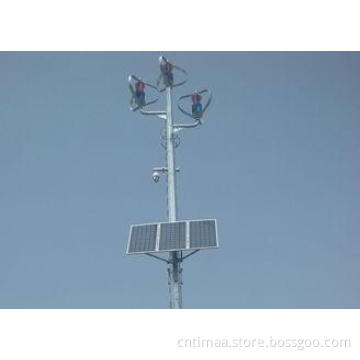 Monitoring System Power Supply Solar And Wind Powered Stree
